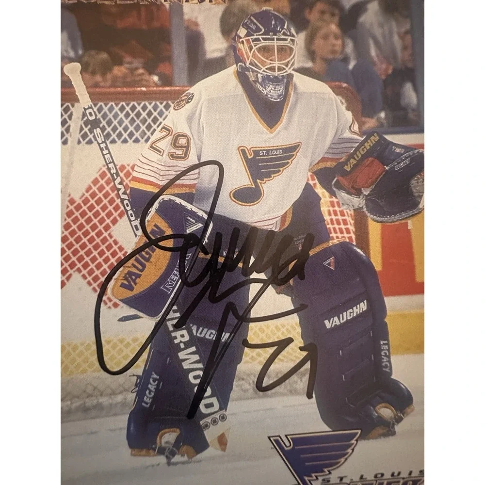1997 Jamie McLennan Autographed Card #29 St Louis Blues 4x6